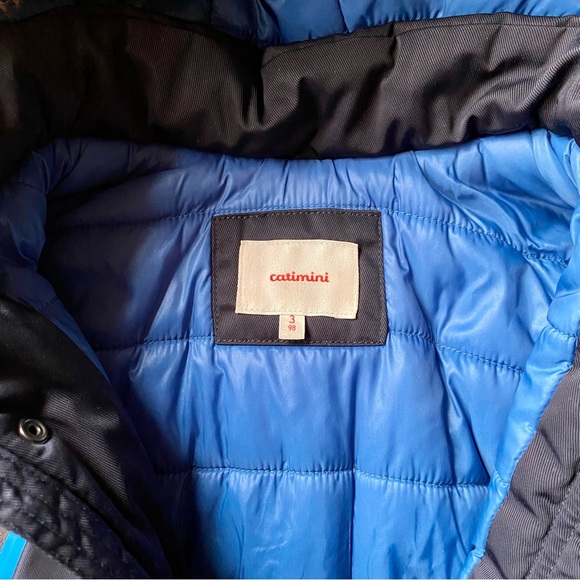 Catimini 3T Toddler Winter Parka with Removable Faux-Fur Trim - Picture 6 of 10